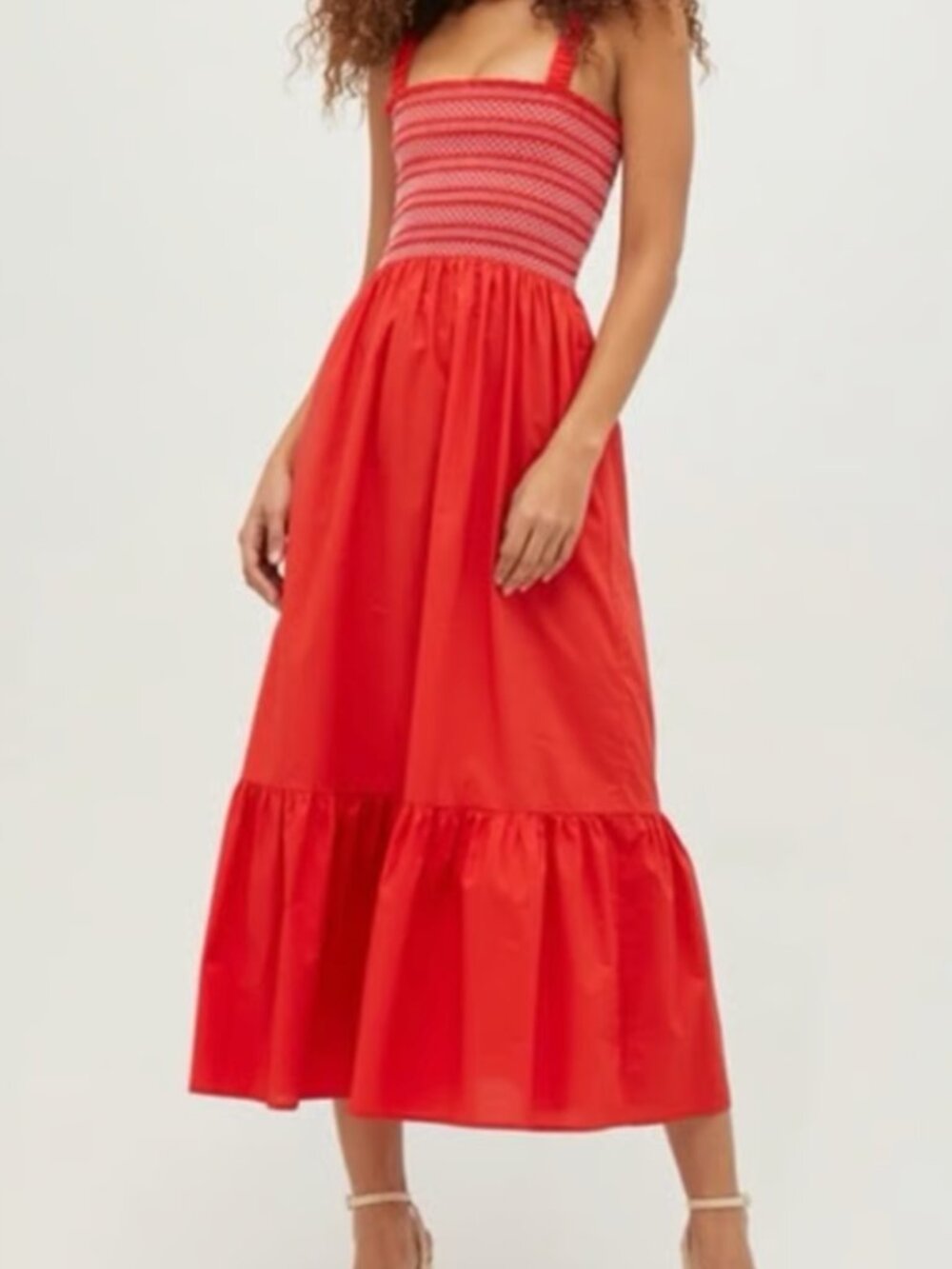 Hill House The Anjuli Nap Dress - Poppy Red Cotton